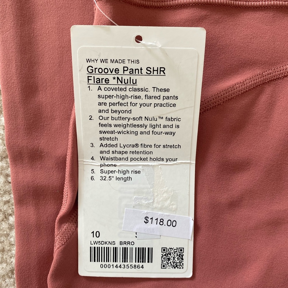 NWT Lululemon Groove Pant Flare - Picture 5 of 6